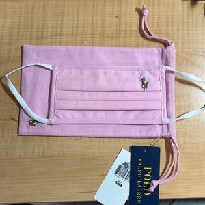 Ralph Lauren NWT Pink face mask w/case in size S/M